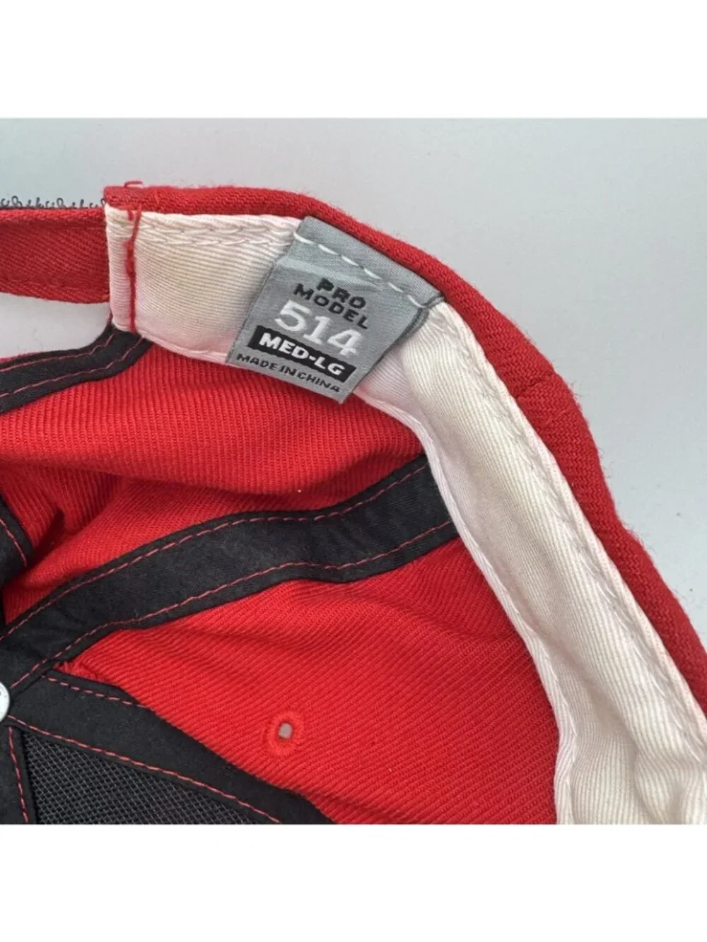 University of Wisconsin Badgers Baseball Cap Hat Richardson Pro Model 514 Red